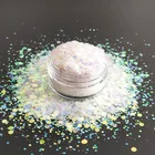 Christmas Crafts Opal Glitter 2020 Super Popular Poly Opal Chunky Mixed Glitter for Nail Art Leather Crafts