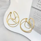 Earrings Clips Earrings 2021 Geometric Irregular Twisted Non Piercing Earrings Fashion Ear Clips