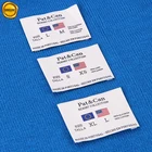 Sinicline high density clothing label custom woven label for men's casual coat