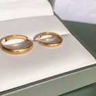 Wedding Rings Set Simple Design Wedding Rings Set Couple 18 Karat Gold Promise Rings For Couples 2piece