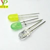 High Quality 547 Yellow Green Oval Led Diode For Outdoor Display