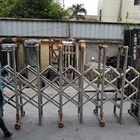 retractable door Automatic Stainless steel Retractable Sliding Gate For Courtyard telescopic door FGL-L340
