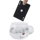 Guangzhou manufacturer custom poker tour black playing cards table and chairs set plastic card sleeves