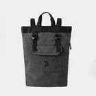 RPET polyester durable drawstring bag wear proof convertible tote backpack