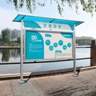 Aluminium Alloy Economic Aluminum Billboard for Community Or Park Publicity Display Column Advertisement Kiosk