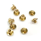 Nickel Screw M2 M3 M4 Nickel Plated Brass Male And Female Chicago Screw