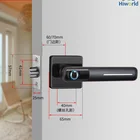 Customized Black Smart Digital Door Lock Handle Lock