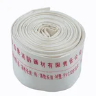 Canvas Hose Hose Fire 8 Inch 30 M Inner Black Rubber Outer White Canvas Hose Emergency Fire Hose