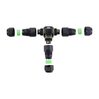 3 3 Way Connector ODM OEM Manufacture T Plug Brass Wire IP68 Waterproof 3 Way T Cable Connector