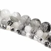 Fine jewelry Natural Crystal Black Hair Rutilated Quartz Beads Strand For Jewelry Making