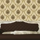 Deep Embossing Modern Wallpaper Flower Texture Damask Wall Coating For Decoration