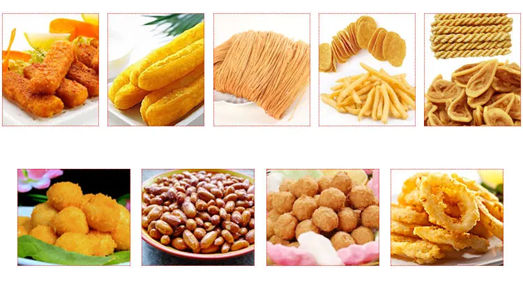 Industrial Fryer Automatic Continuous Chicken Nuggets Deep Frying Machine With Conveyor details