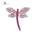 Lovely Pink Dragonfly Animal Brooch Custom