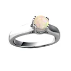 Anniversary Jewelry Ring Women Jewelry Manufacturer Fashion Jewelry Opal Ring Inlay Zirconia Ring for Women