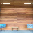 2400 x 75 mm solid wood outdoor wall cladding
