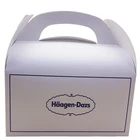Disposable Eco Friendly white paper kraft box/white paper box for food packaging
