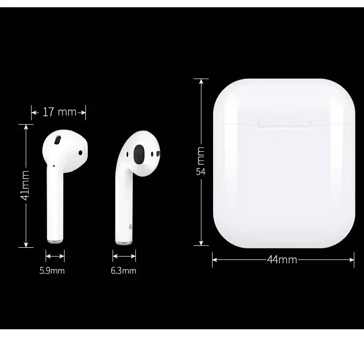 custom logo bluetooth 5.0 earphones i9s/ i10/ i12 tws wireless bluetooth earbuds with charging case - ANKUX.COM