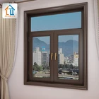 China factory tempered double glass window and doors Household French aluminium casement windows