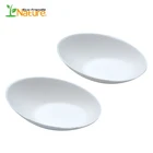 Dishes Plates Natural Dinnerware Natural Raw Materials Egg Shape Biodegradable Dishes Compostable Dinnerware