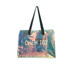 Hand Bag Minimalist Fashion PVC Plastic Transparent Hand Bag For Travel