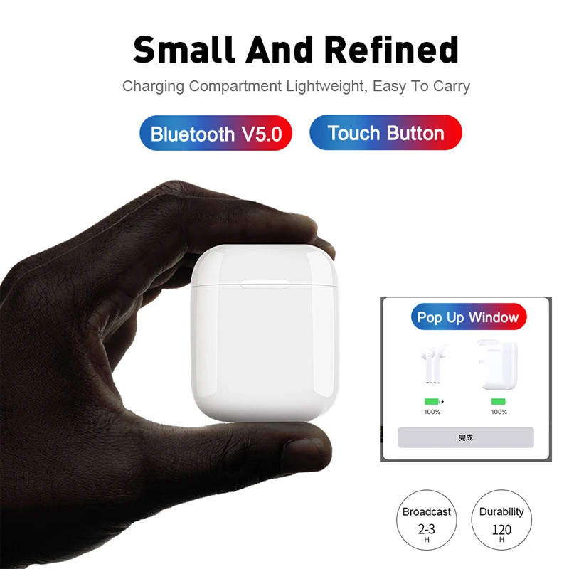 2019 Hot earphone inpods 12 earphone i7s i9s i11 i12 Tws Wireless invisible earbuds factory price earphone - ANKUX.COM