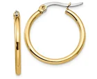 Packaging Customization Fashion Stainless Steel 18K Gold IP Plated Ladies Jeweries and Earing Hoop Earrings 2020