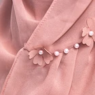 Ball New Plain Chiffon Scarf Muslim Hijab Shawl Soft Ball Bubble Chiffon Head Wraps Wholesale