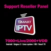 Smart IPTV 12 months Subscription Code 7400+ Live 2000+ VOD Reseller Panel APK Europe IPTV Account Reseller Panel