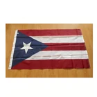 Sewn Oxford Polyester High quality Puerto Rico Flag 3x5 Foot Outdoor Nylon Banner with Embroidered Star and Dou