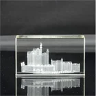 Hot sale new products K9 crystal glass cube/blocks 3d laser crystal cube building business gift