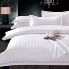 Any size available 100% cotton luxury hotel home textile white bedding sets hotel bed linen bedding set bed sheet
