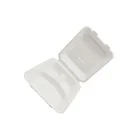 Biodegradable compostable white square eco-friendly sugarcane dinnerware