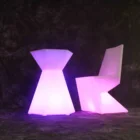 One-Stop Service Chairs and Tables Plastic and Plastic Rotomolded Illuminated Furniture Led Chairs and Tables