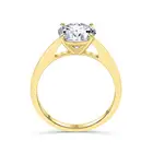 Ring SKA Manufacturer Original Design 925 Silver Jewelry 18k Gold Plated Silver Moissanite Ring For Women
