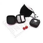 Portable reusable anti bacterial lightweight face storage case with keychain
