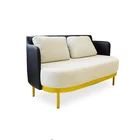 Living Room Furniture Upholstered contemporary design leather linen Chesterfield luxury loveseat Sofas