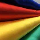 Hot sale 75D 100% polyester glazed shiny silky dyed poly satin fabric for ribbons dress