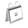 Clear Table Desk Calender Stand Display Acrylic Calendar Stand