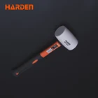 White Rubber Mallet Hammer Double Faced Head Fiberglass Handle Hammer