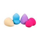 Custom logo latex free makeup blender beauty cosmetic puff sponge beauty brush with holder