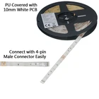 5m music sensor LED RGB strip light kit 150 Leds total 4 sound effect 5050 smd 12v led light strip red color for party