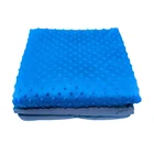 7 lbs 36x48 inches Royal Blue Minky Fabric Weighted Blanket for Children