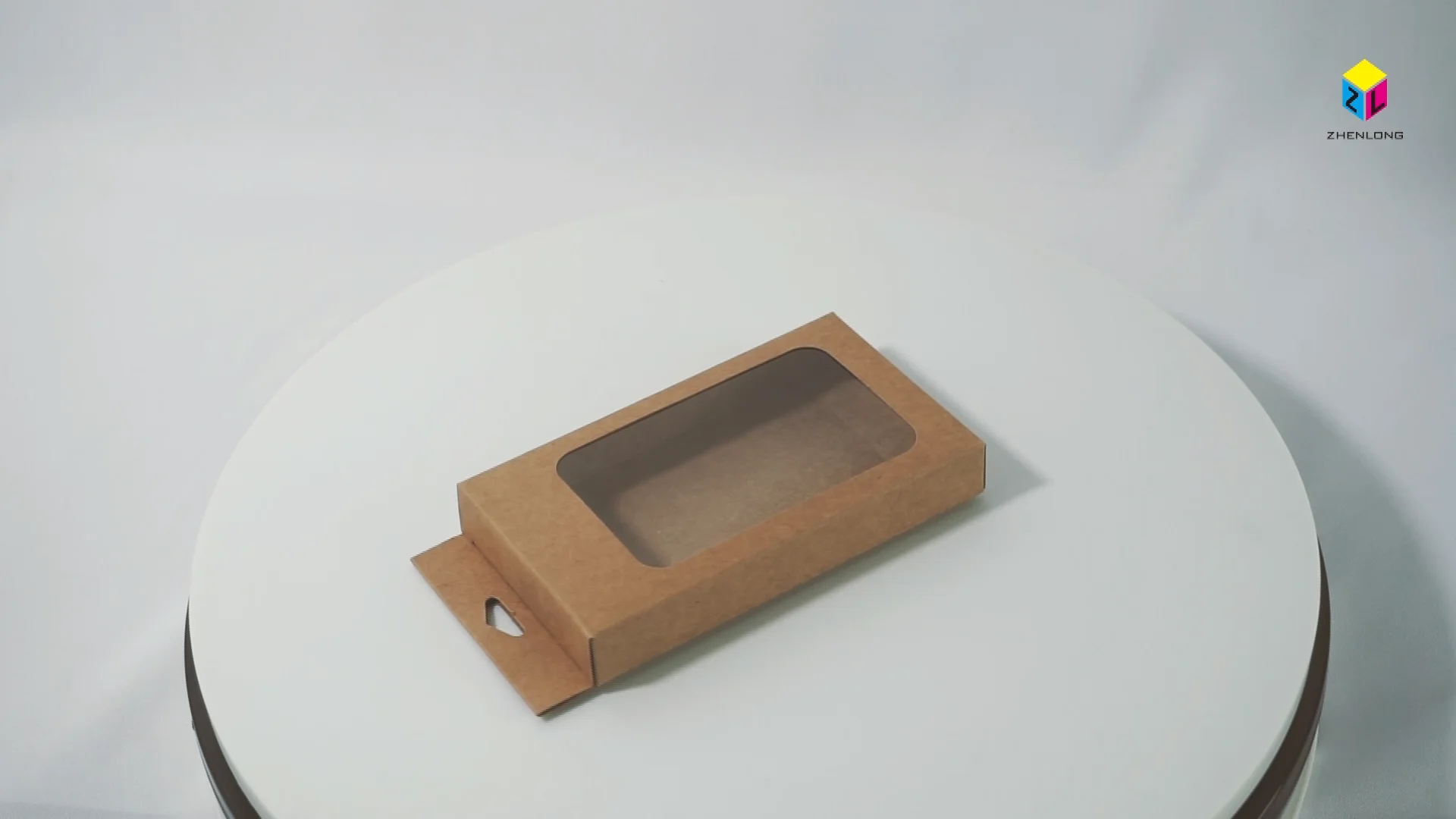 Kraft Paper Window Gift Box Packaging Mobile Phone Case Usb Data Cable