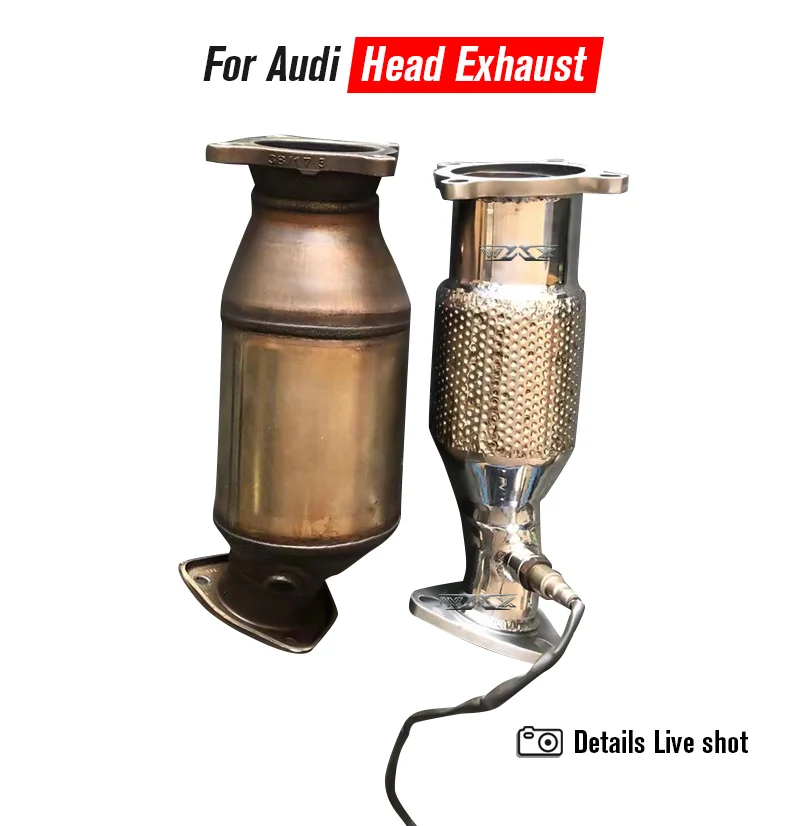 Stainless Steel High flow Exhaust Downpipe Stainless Steel Exhaust Downpipe For AUDI A4 A5 A6 2012-2021