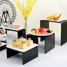 Tea Acrylic Dessert Stand Cold Meal Tea Break Fruit Plate Buffet Display Wedding Sushi Cake Snack Display