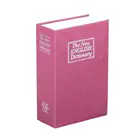 Red Dictionary Diversion Secret Hidden Book Style Money Safe Box with Key Lock