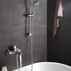 Contemporary Style Customized Wall Mounted Top Spray Rainfall Brass Shower Faucet Rain Shower Set For Bathroom
