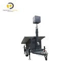 Mobile Surveillance System Outdoor Wireless CCTV Camera Trailer