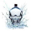 500ml Low Price Wholesale Clear Skull Shaped Empty Red Wine Glass Bottles