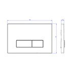 Smart bathroom concealed plastic wall flush button panel